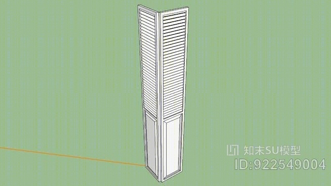 折叠门SU模型下载【ID:922549004】