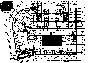 某高层框剪结构塔式酒店建筑全套图cad施工图下载【ID:160722130】