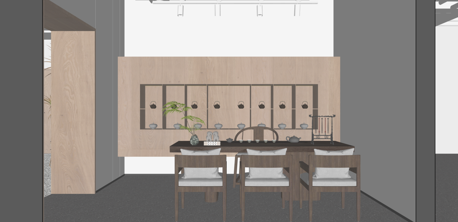 现代奶茶店SU模型下载【ID:1215972324】