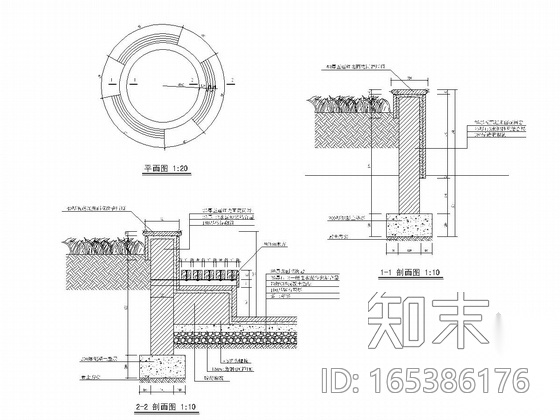 [河北]行政办公楼区景观设计全套施工图cad施工图下载【ID:165386176】