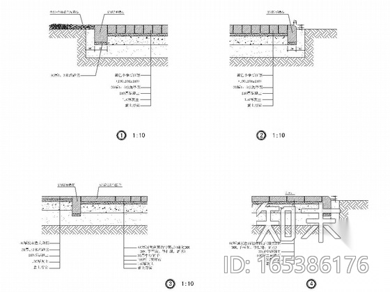 [河北]行政办公楼区景观设计全套施工图cad施工图下载【ID:165386176】