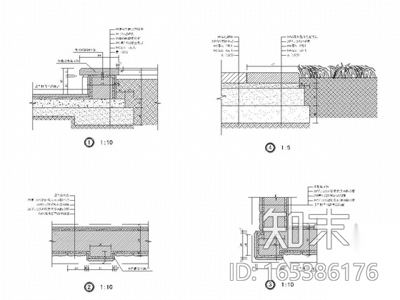 [河北]行政办公楼区景观设计全套施工图cad施工图下载【ID:165386176】