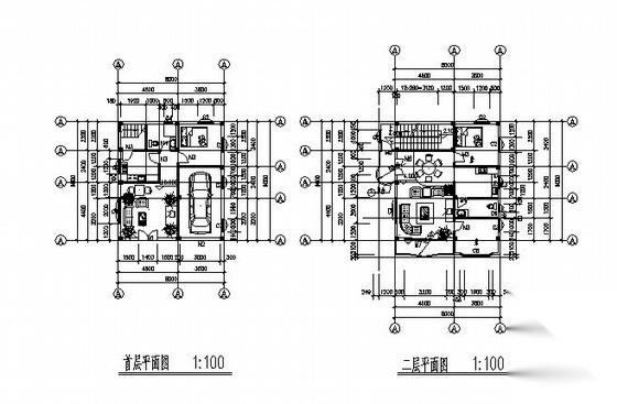 某四层私人住宅楼建筑方案图cad施工图下载【ID:149896169】