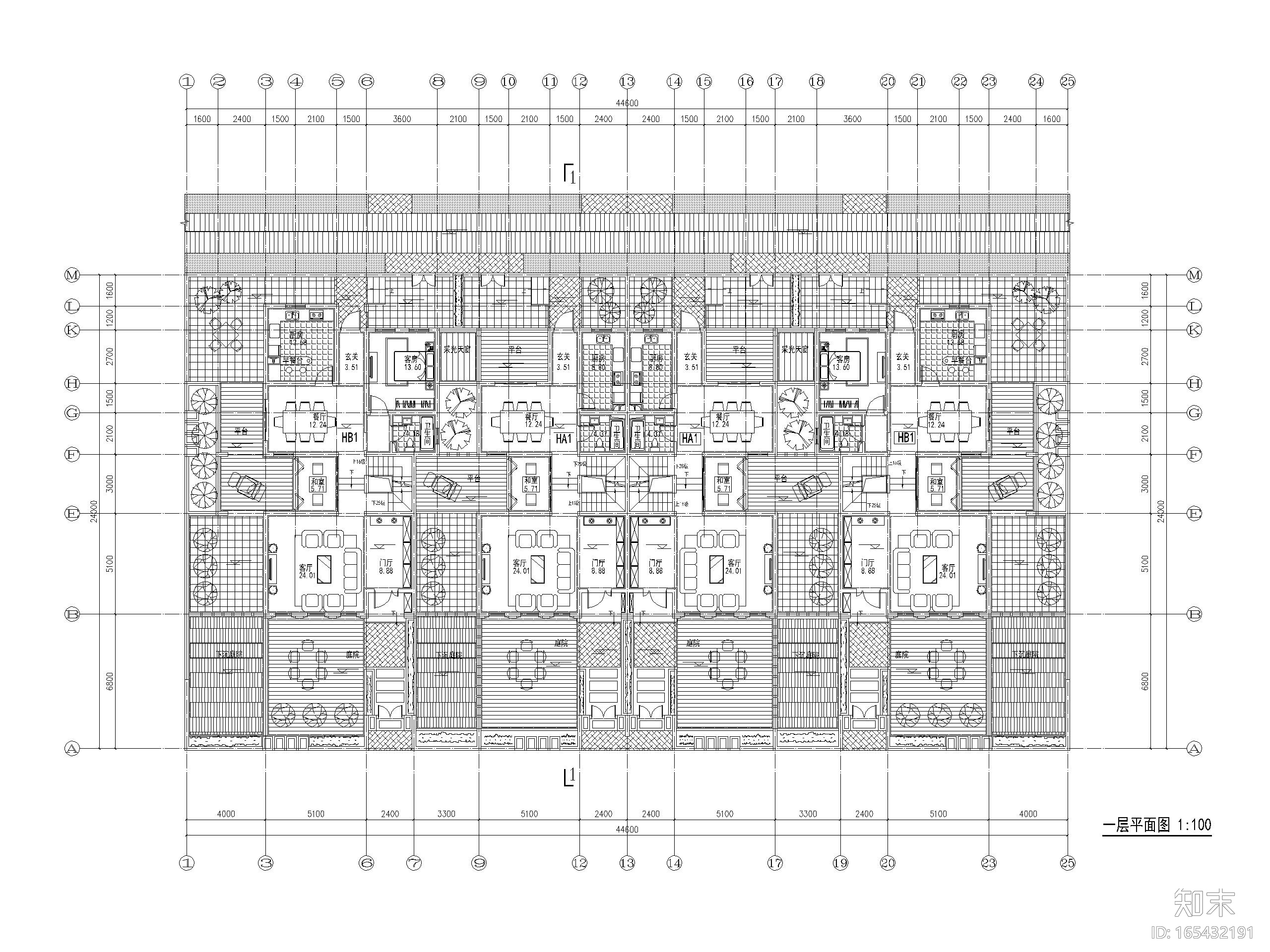 8套类独栋别墅平面户型设计（CAD）施工图下载【ID:165432191】