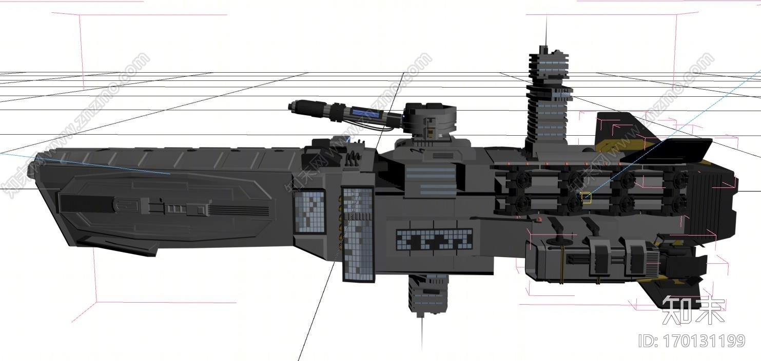 科幻飞船哦3D模型下载【ID:170131199】