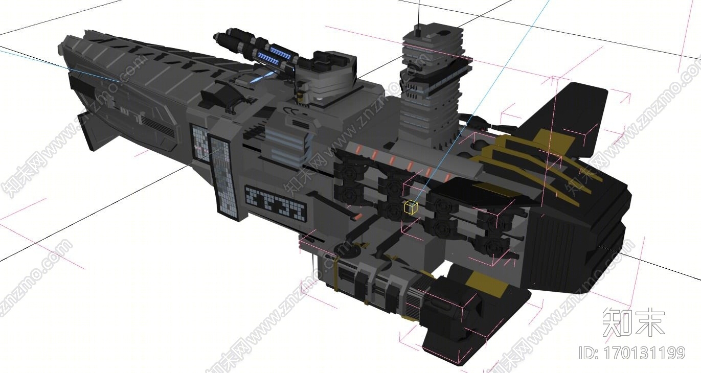科幻飞船哦3D模型下载【ID:170131199】