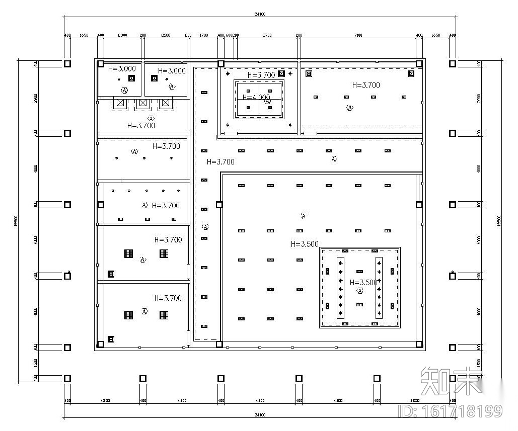 后现代风格售楼处全套施工图（附效果图）cad施工图下载【ID:161718199】