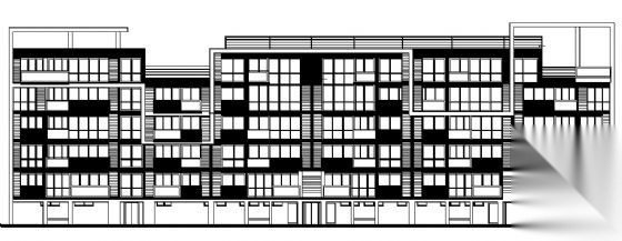 东部花园洋房4栋住宅楼建筑施工图cad施工图下载【ID:149847181】