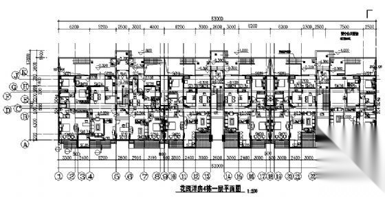 东部花园洋房4栋住宅楼建筑施工图cad施工图下载【ID:149847181】