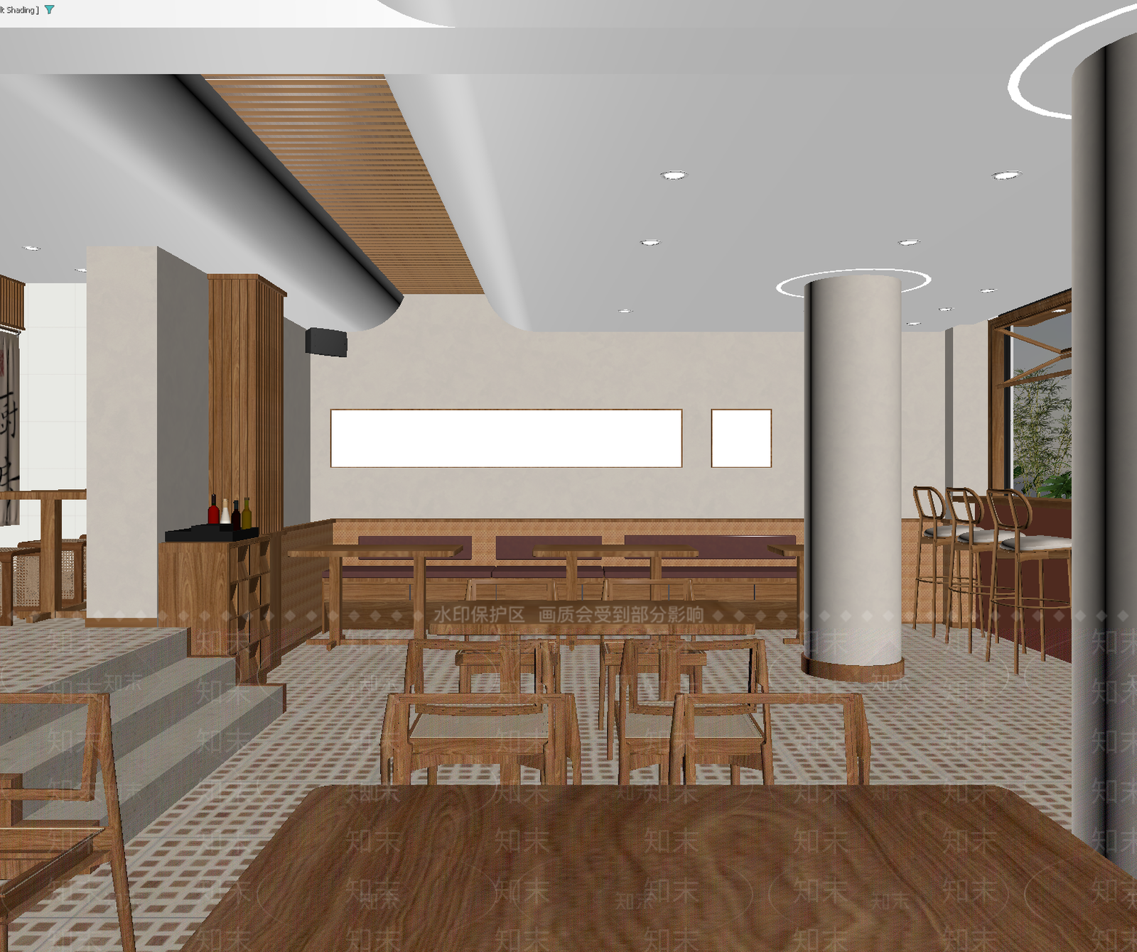 现代咖啡厅3D模型下载【ID:1214835931】