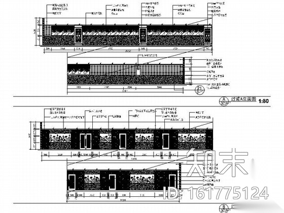 中餐厅室内装修设计图cad施工图下载【ID:161775124】