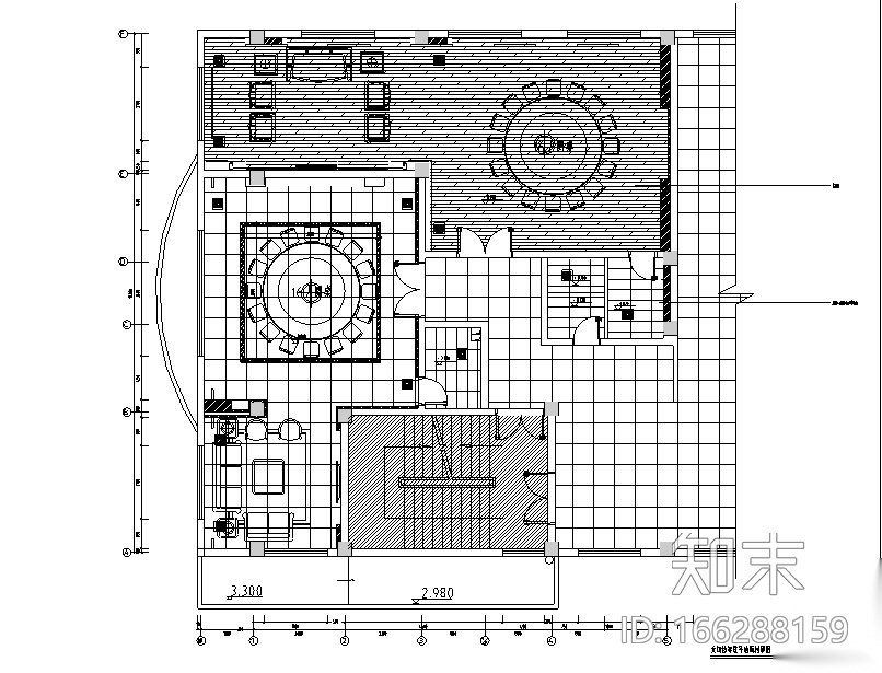 [福建]混搭风格三明大田检察院办公空间设计施工图（附效...cad施工图下载【ID:166288159】