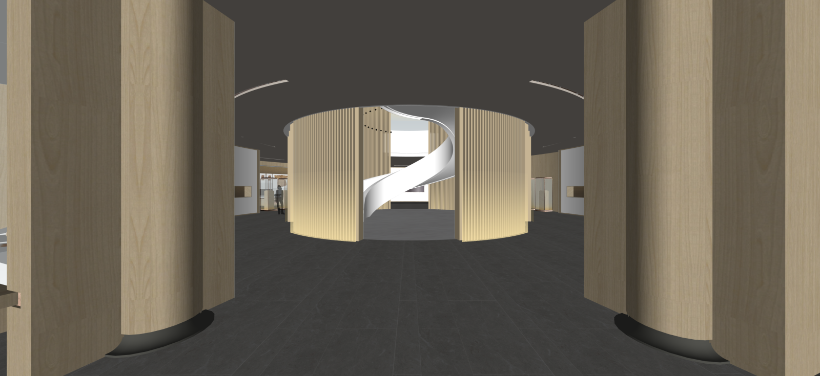 中式企业展厅SU模型下载【ID:1222191344】