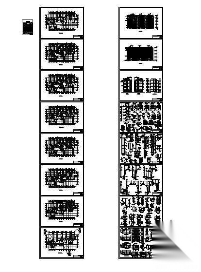 优秀住宅楼全套图纸cad施工图下载【ID:149856110】