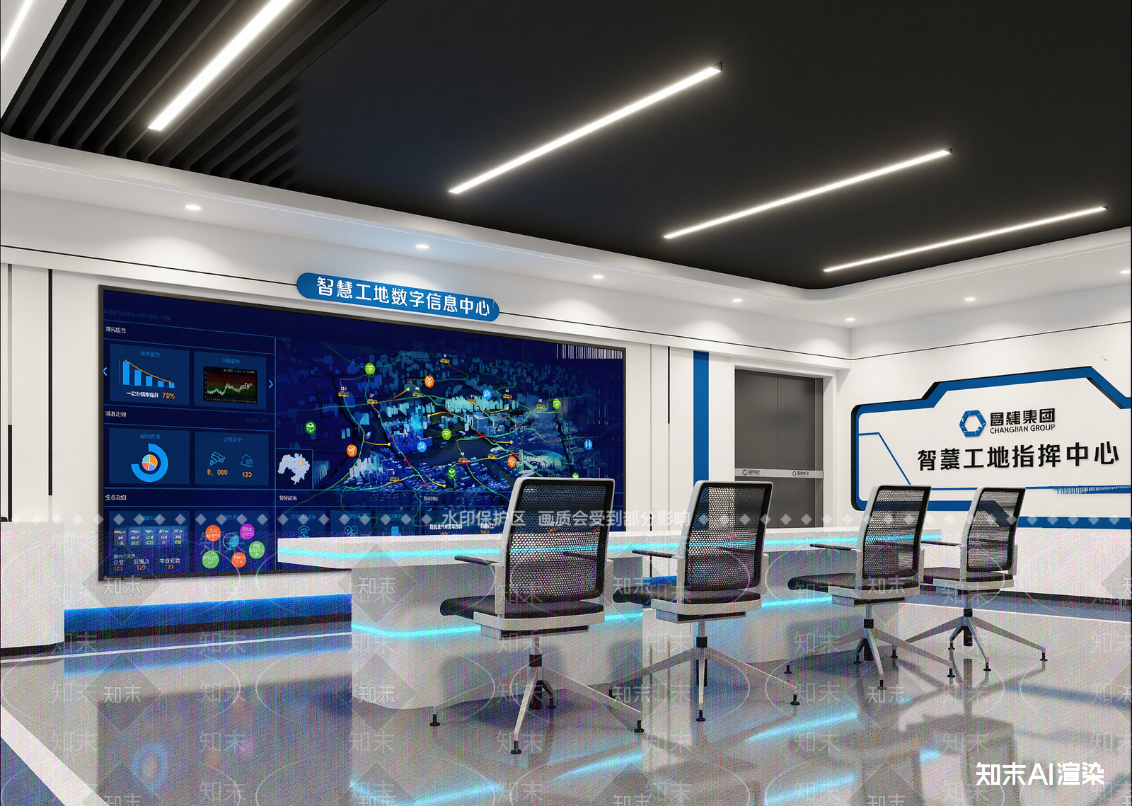 现代科技展厅3D模型下载【ID:1215138550】