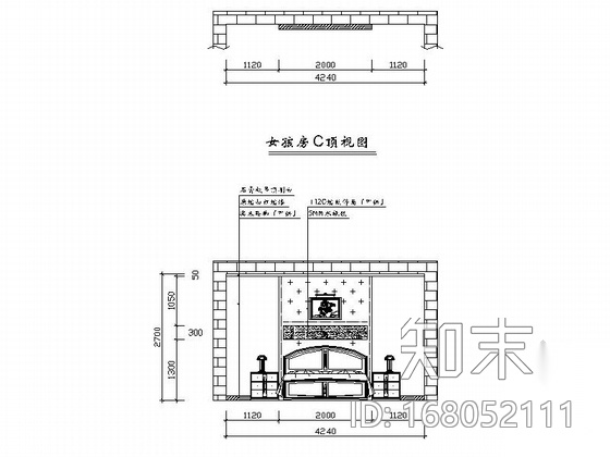 [青岛]花园小区现代时尚双层别墅装修图cad施工图下载【ID:168052111】