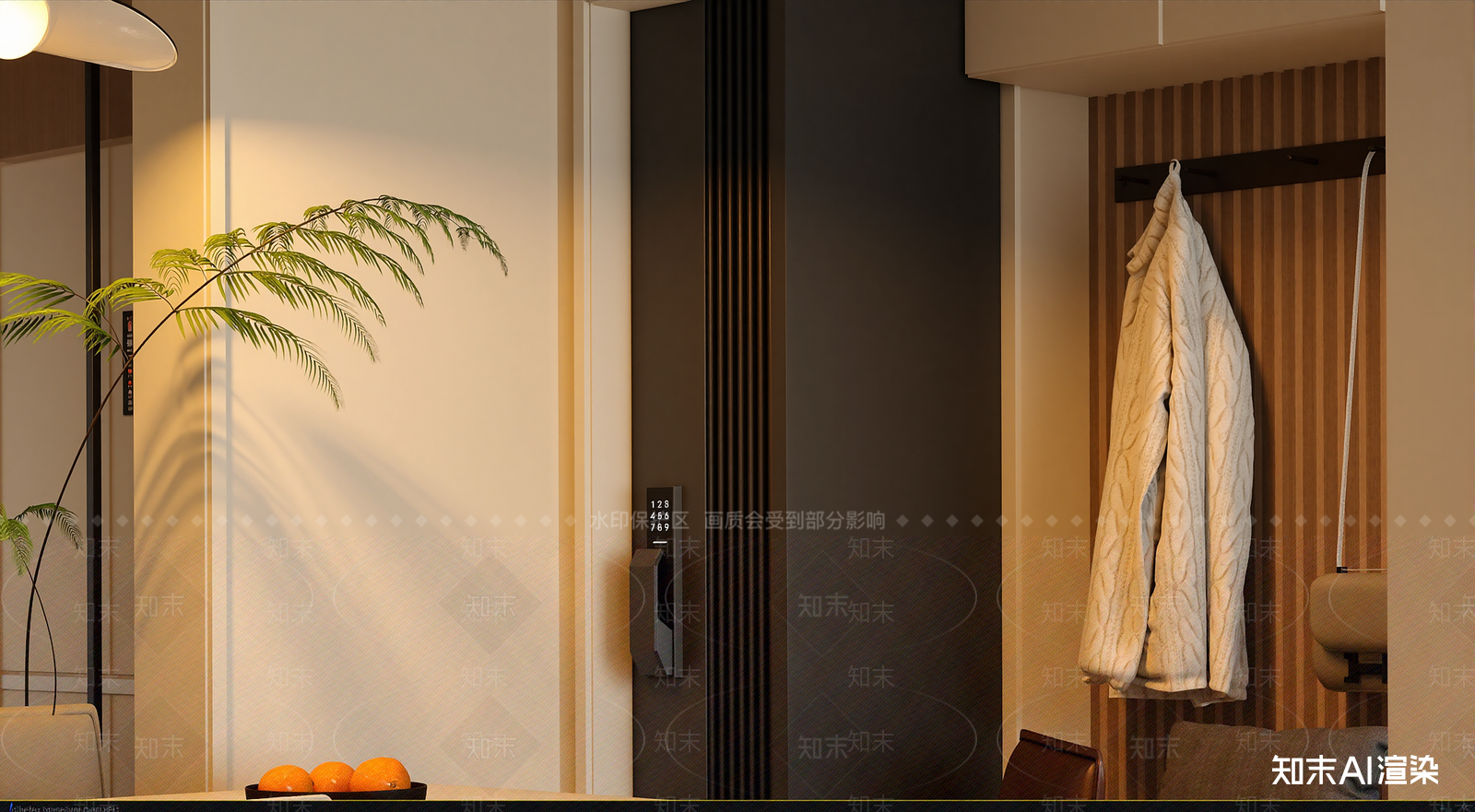 现代玄关3D模型下载【ID:1221503234】