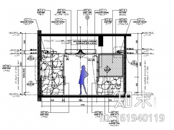 [成都]现代豪华酒店标准双人间室内装修图cad施工图下载【ID:161940119】