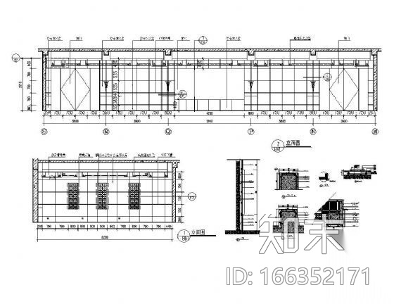 外宾接待室墙面装饰详图cad施工图下载【ID:166352171】