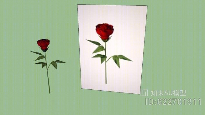 献给爱的玫瑰SU模型下载【ID:622701911】