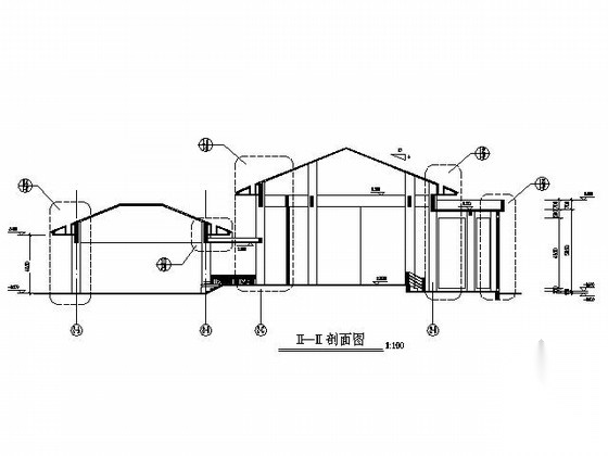 [广东]某居住区西班牙风格会所建筑施工图cad施工图下载【ID:166574152】