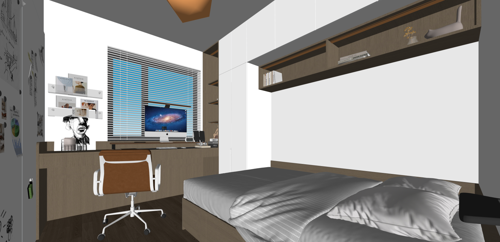 次卧SU模型下载【ID:1216050635】