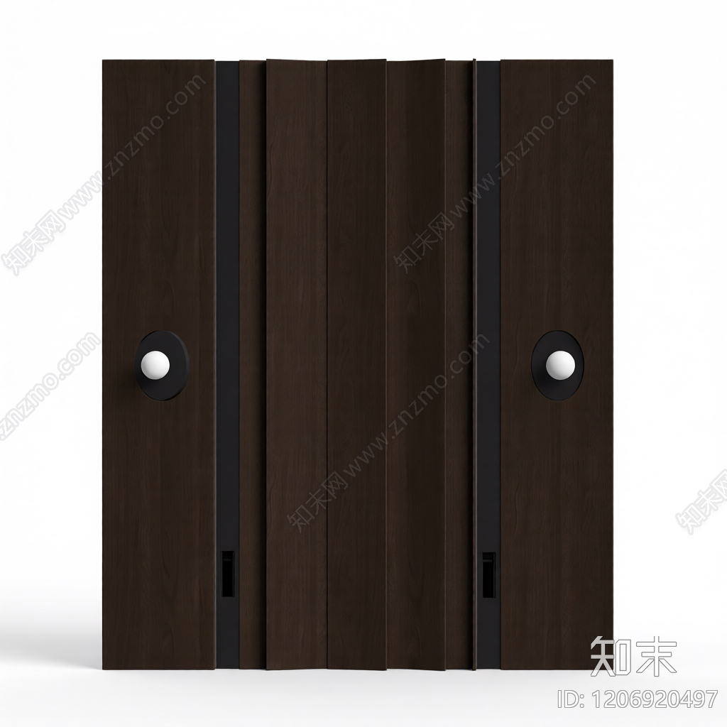 木质隔断屏风3D模型下载【ID:1206920497】