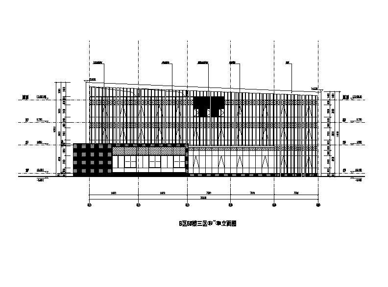 [四川]四层框剪结构倾斜式屋面办公楼建筑施工图cad施工图下载【ID:149960136】