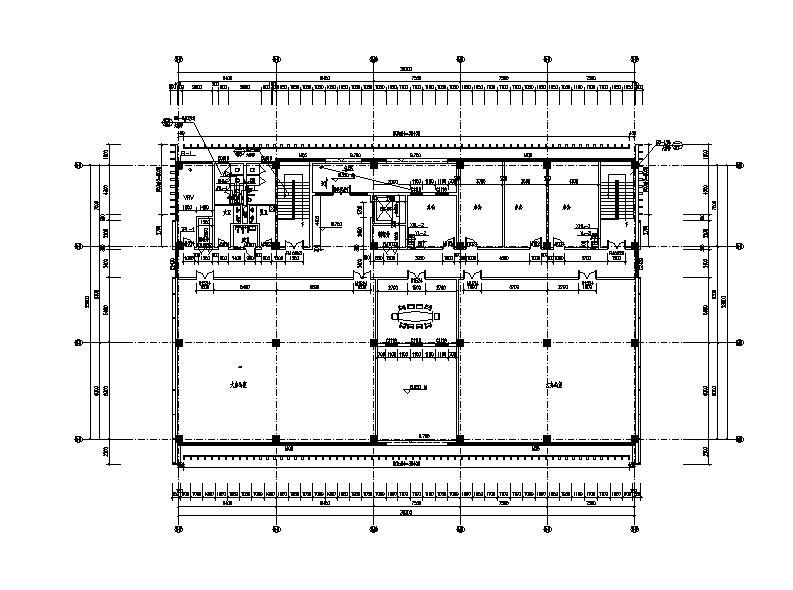 [四川]四层框剪结构倾斜式屋面办公楼建筑施工图cad施工图下载【ID:149960136】