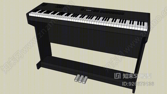 电子钢琴SU模型下载【ID:926673136】