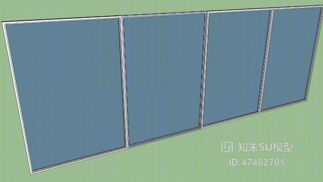 平开窗SU模型下载【ID:918042206】