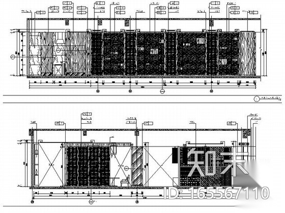 新中式零点餐厅室内装修图cad施工图下载【ID:165567110】