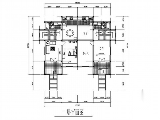某农村二层小康住宅方案图cad施工图下载【ID:165617162】