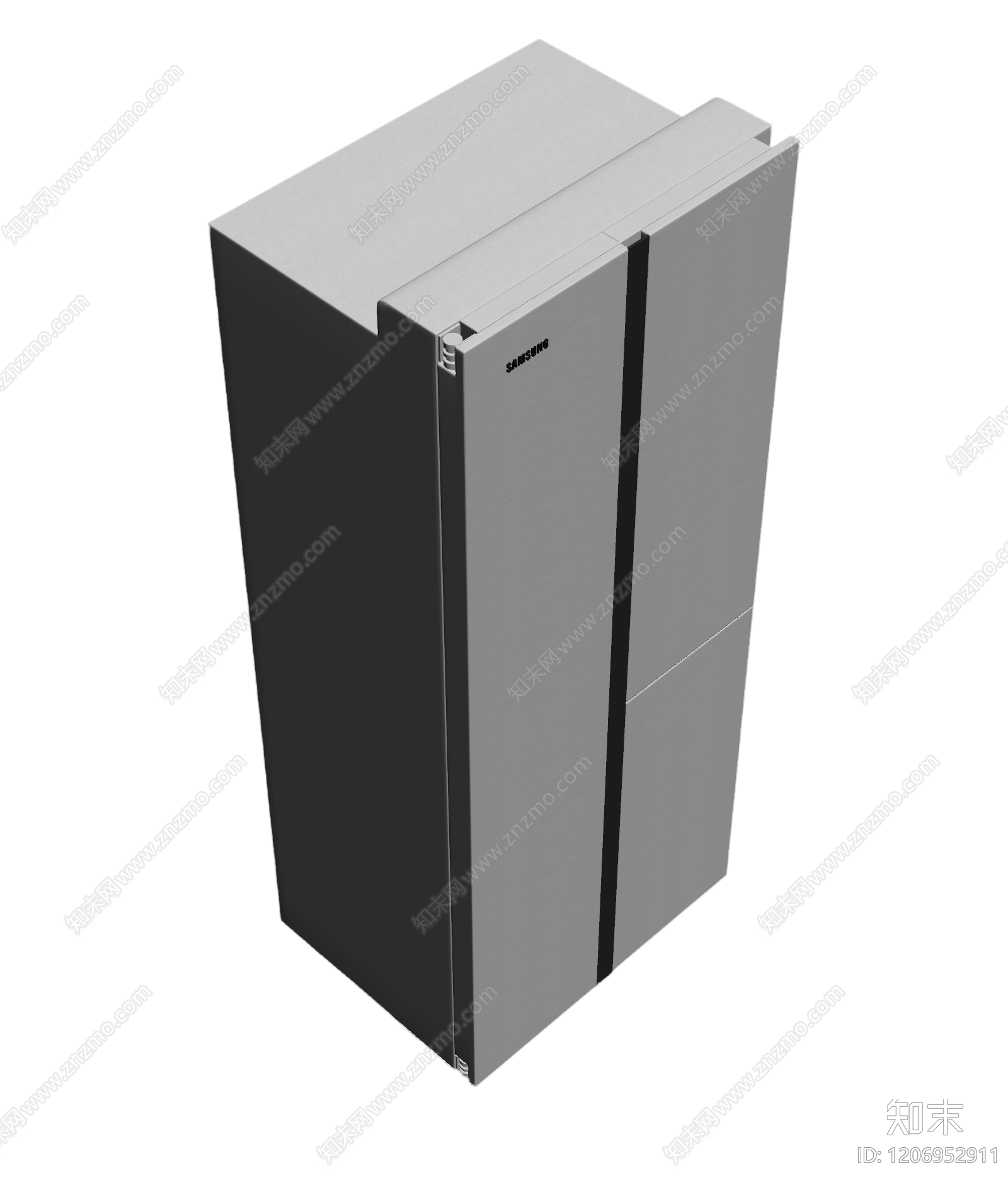 金属冰箱模型3D模型下载【ID:1206952911】