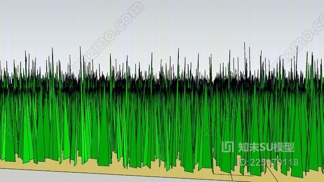 草坪草地被SU模型下载【ID:225970118】