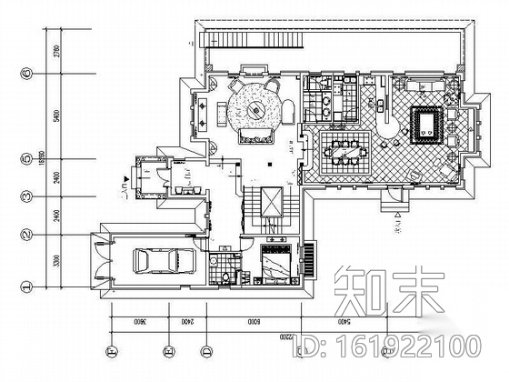 [北京]双层美式别墅样板间设计图施工图下载【ID:161922100】