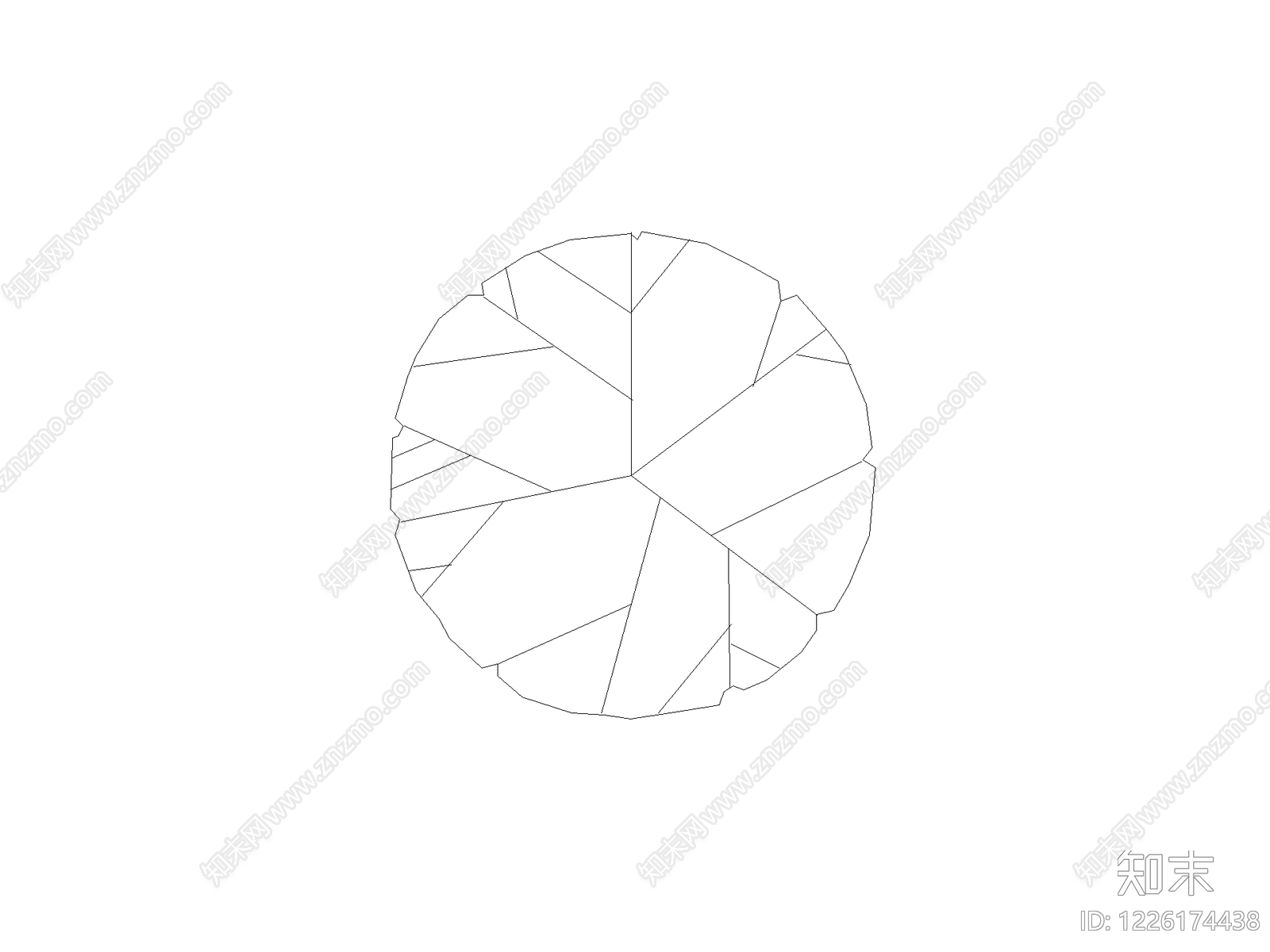 灌木种植CAD图纸