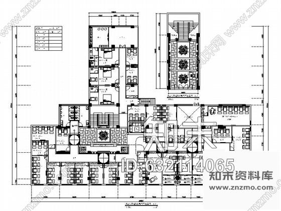 施工图江西某时尚中式足道会馆室内装修施工图cad施工图下载【ID:632114065】