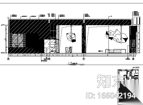 [中山]现代风格云中山主题售楼处室内设计施工图（含效...cad施工图下载【ID:166042194】