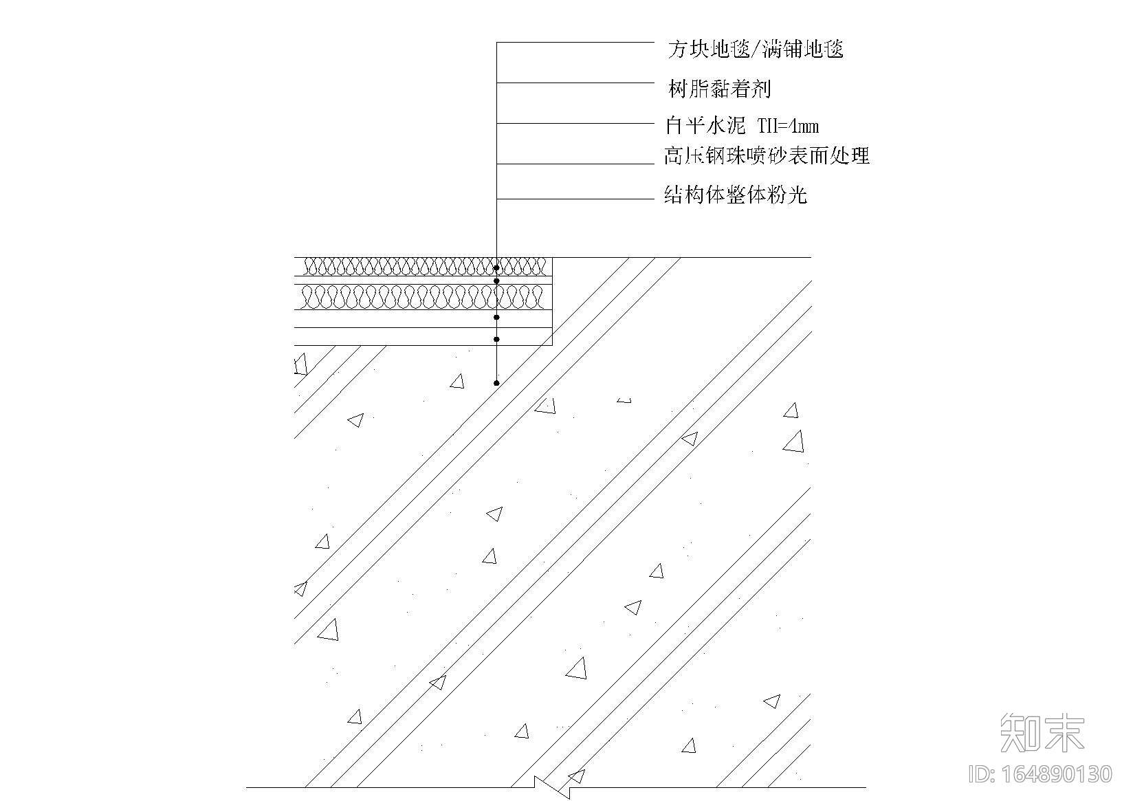 地面常用做法节点cad施工图下载【ID:164890130】