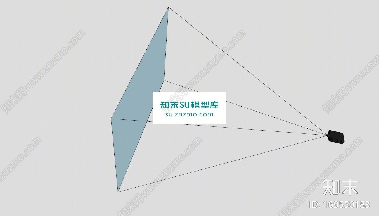 家庭影院光束投影仪SU模型下载【ID:169550183】