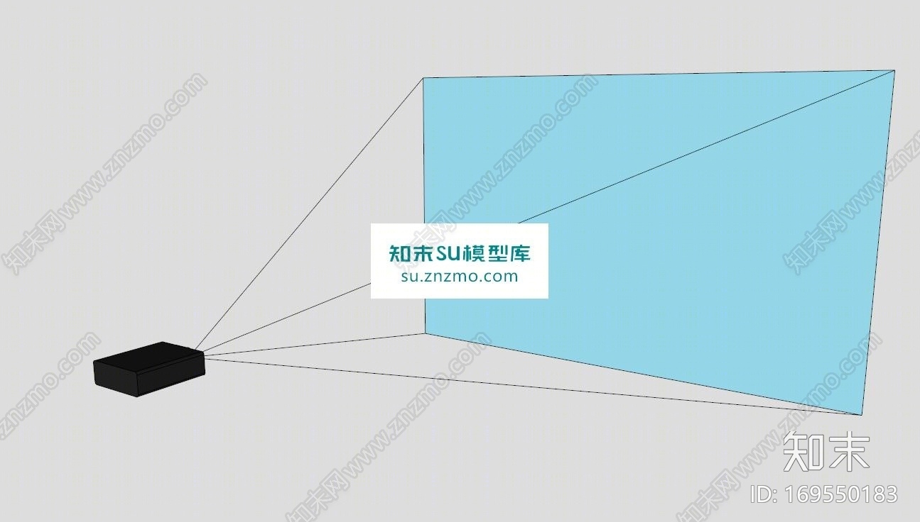 家庭影院光束投影仪SU模型下载【ID:169550183】