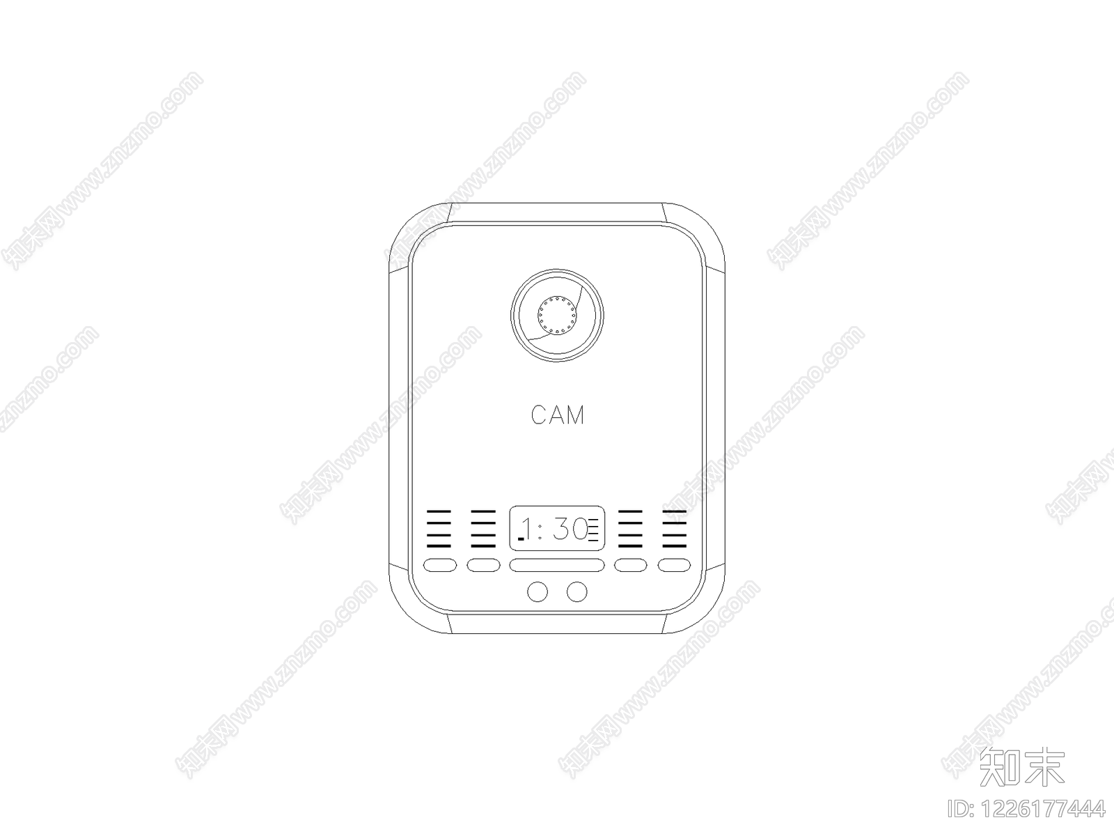 现代监控CAD图纸