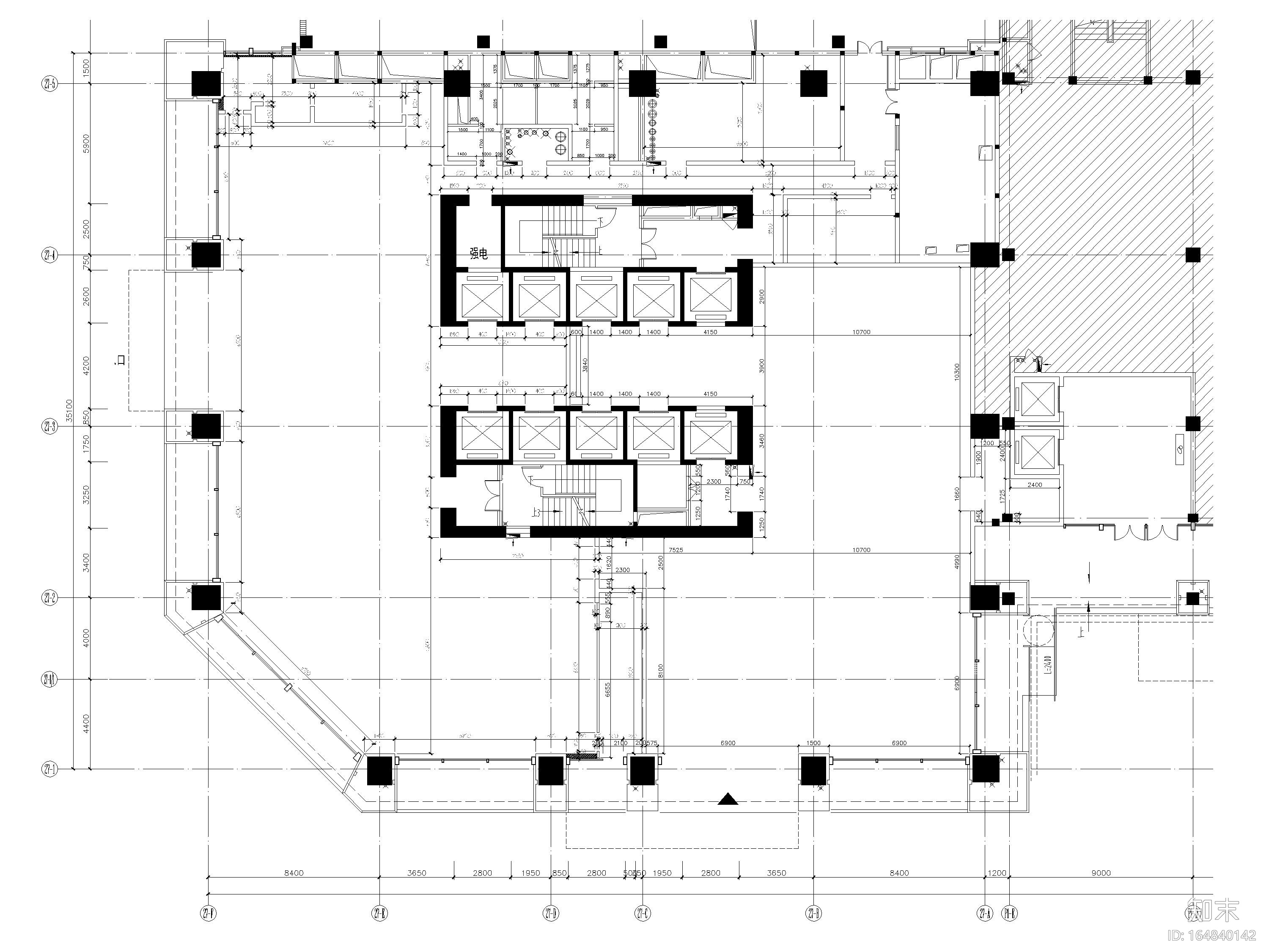 [四川]成都维尔酒店​室内设计全套施工图cad施工图下载【ID:164840142】