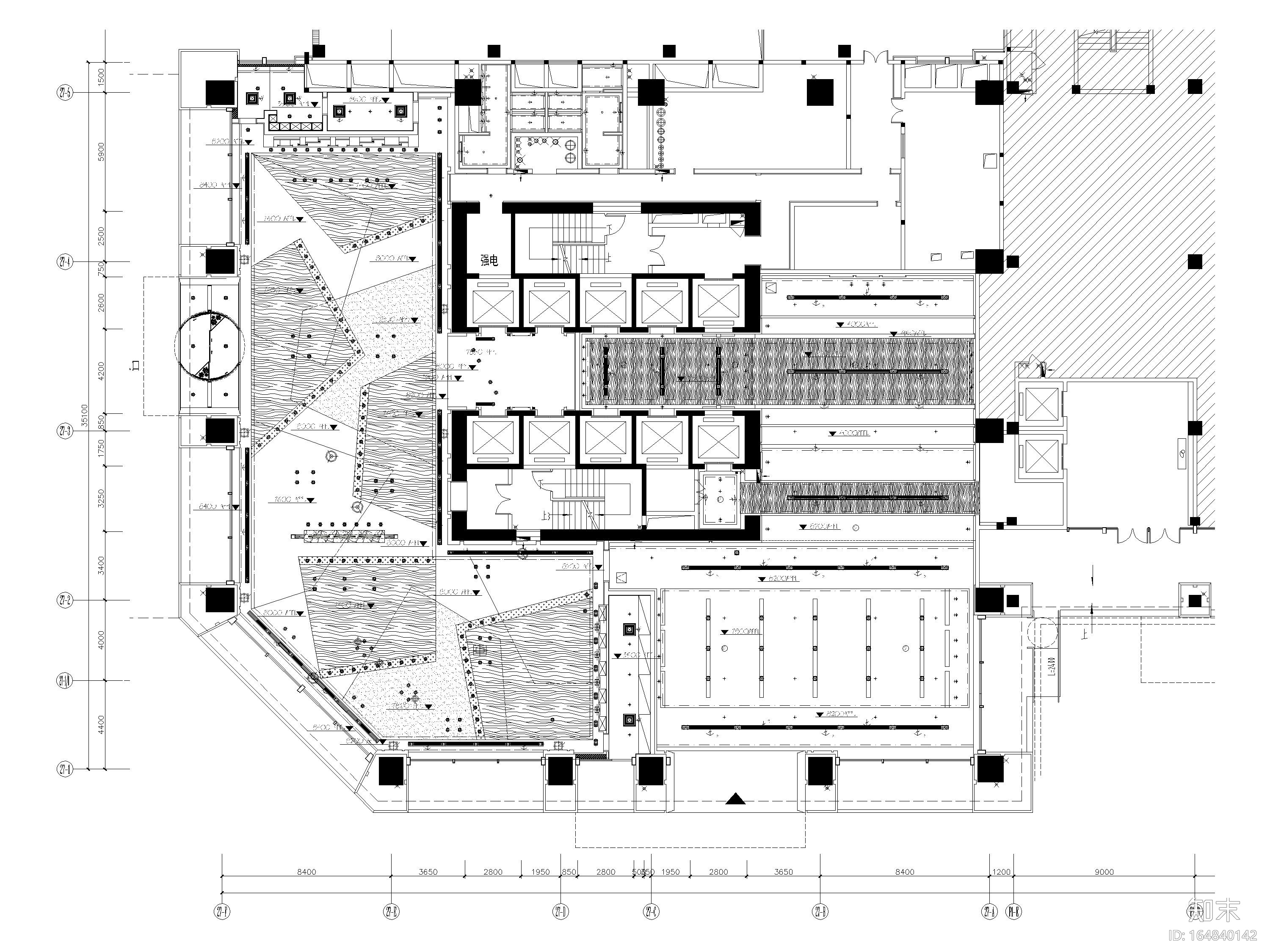 [四川]成都维尔酒店​室内设计全套施工图cad施工图下载【ID:164840142】