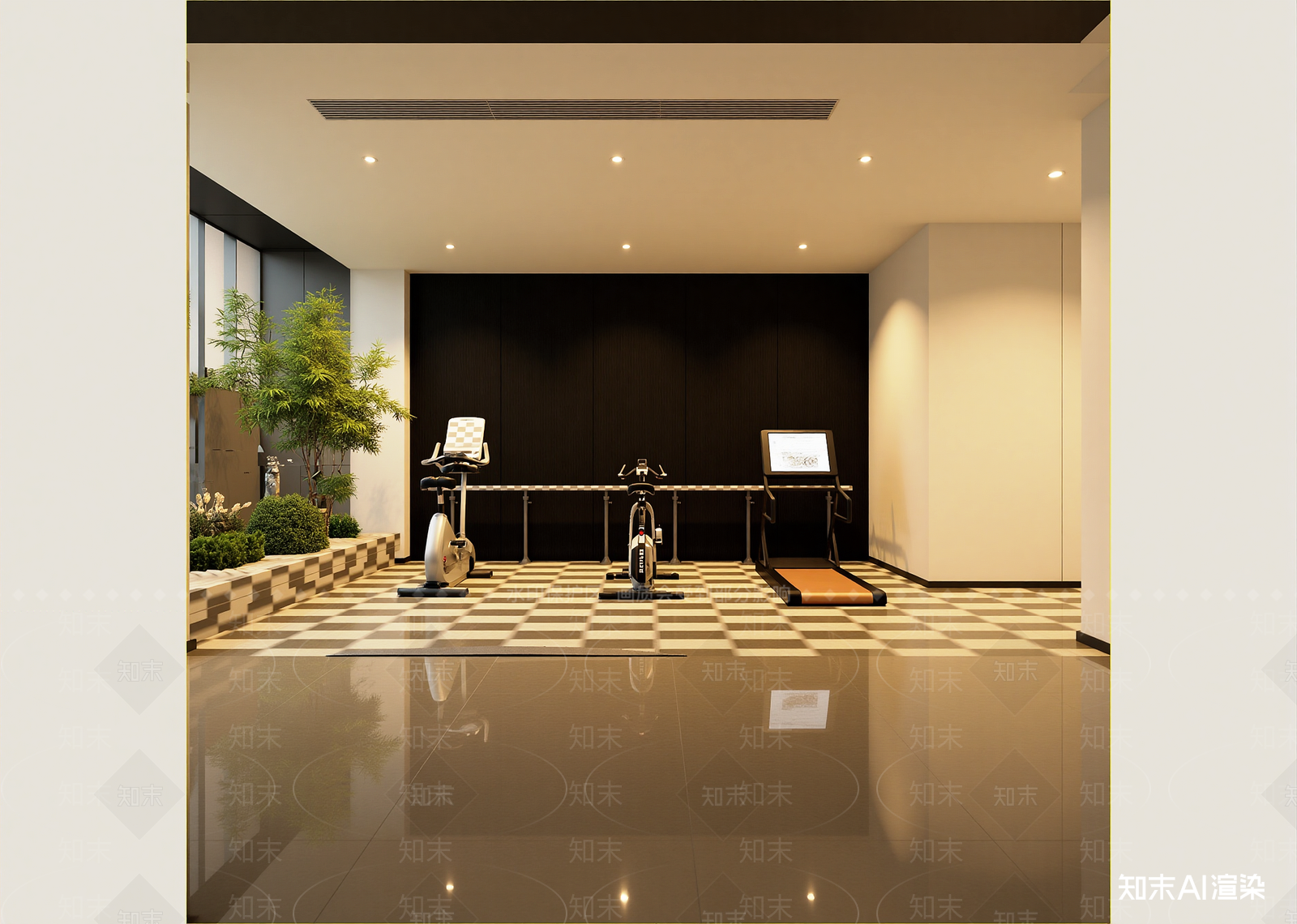 健身房3D模型下载【ID:1213975202】
