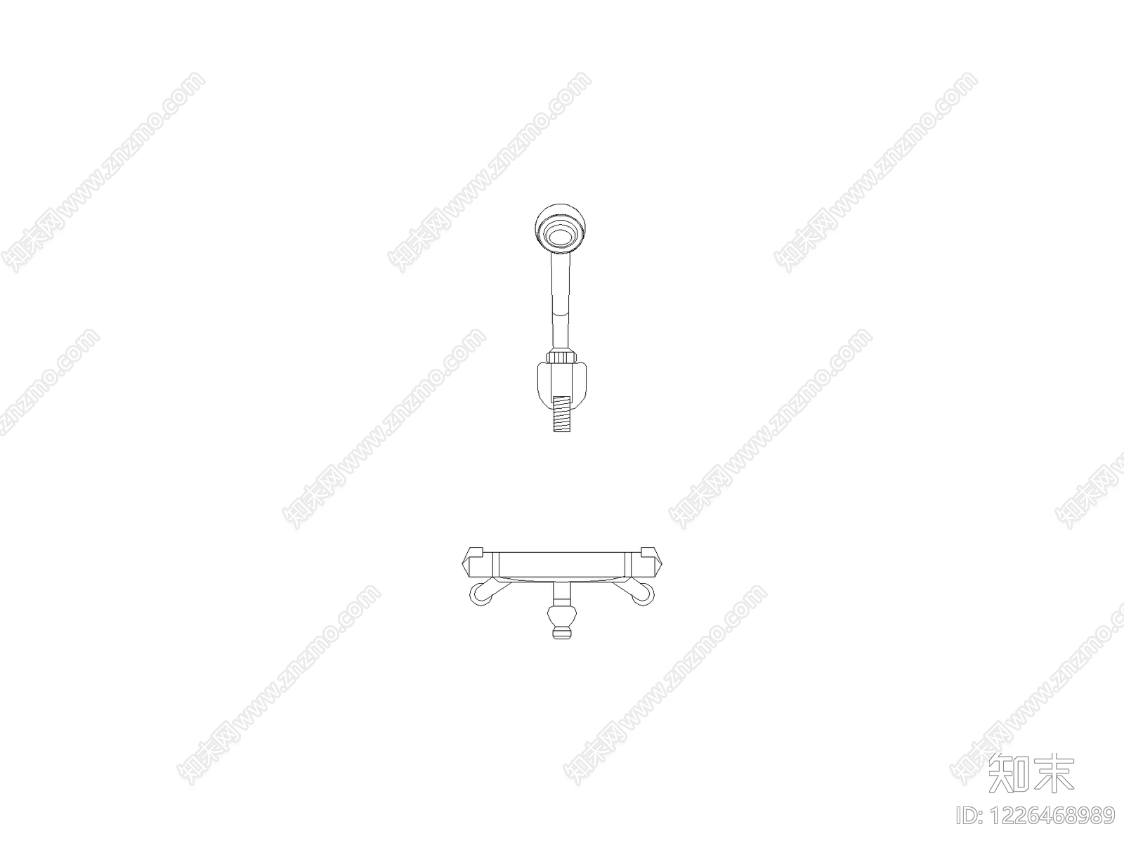 五金管件cad施工图下载【ID:1226468989】