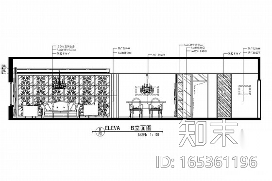 [天津]豪华欧式风格一居室室内装修图（含实景照片）cad施工图下载【ID:165361196】