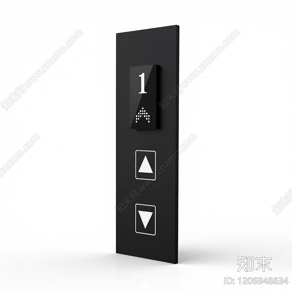 电梯楼层指示牌3D模型下载【ID:1206948834】
