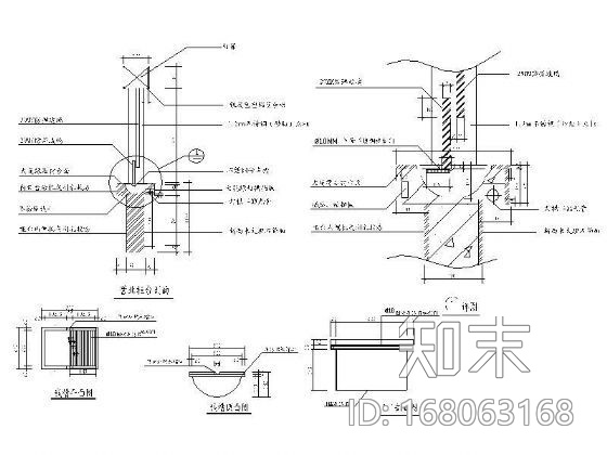 现金区柜台详图施工图下载【ID:168063168】